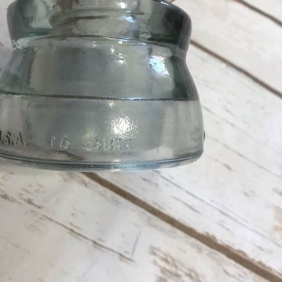 Vintage Clear Glass Insulator Armstrong - Picture 3 of 9